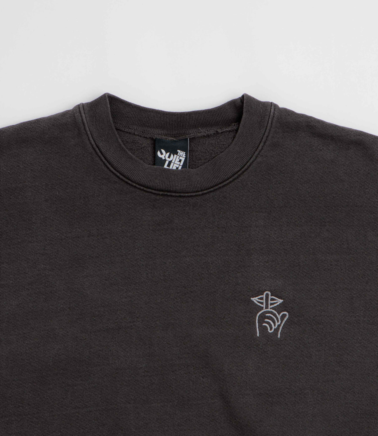 The Quiet Life Shhh Logo Embroidered Crewneck Sweatshirt - Vintage 