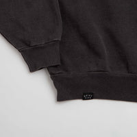 The Quiet Life Shhh Logo Embroidered Crewneck Sweatshirt - Vintage Black thumbnail