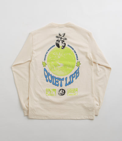The Quiet Life Walks Do Wonders Long Sleeve T-Shirt - Cream