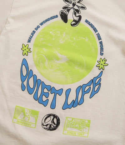 The Quiet Life Walks Do Wonders Long Sleeve T-Shirt - Cream