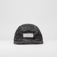 The Quiet Life Watercolor Floral 5 Panel Camper Cap - Black thumbnail