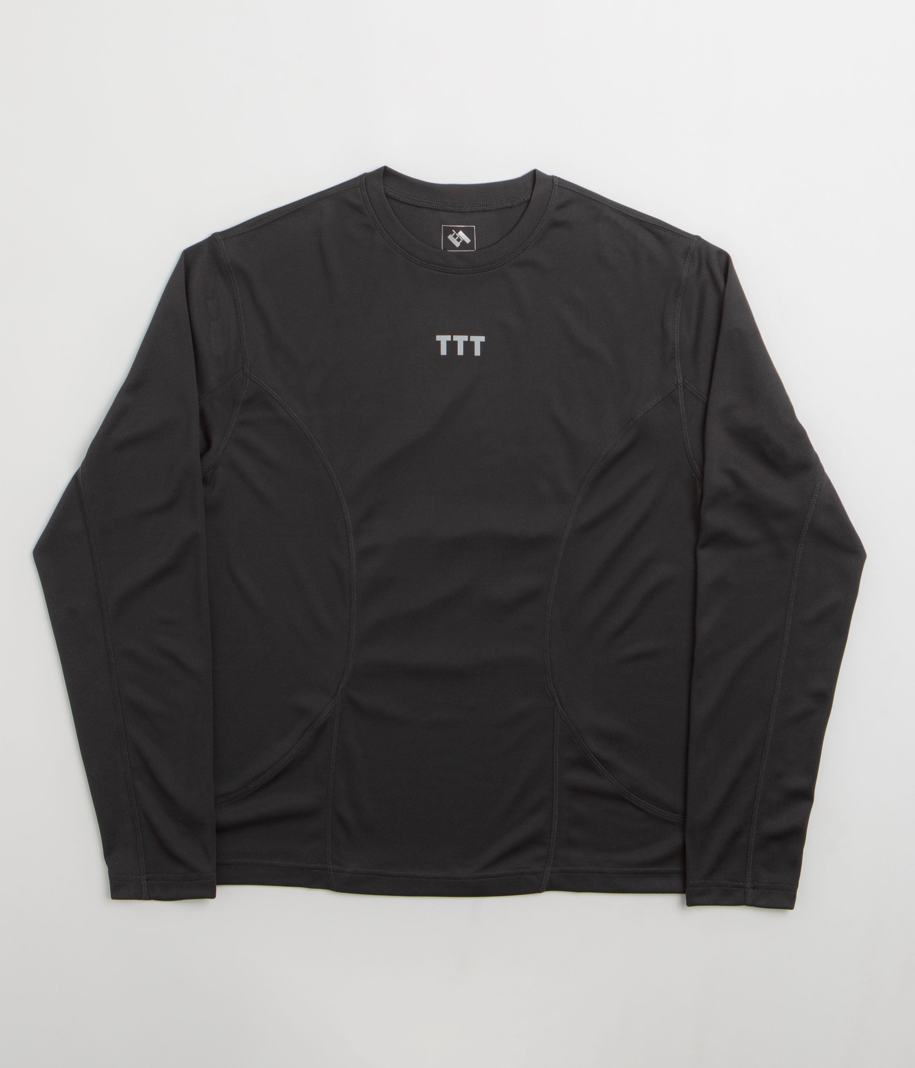 The Trilogy Tapes 3M Winter Running Long Sleeve T-Shirt in Black