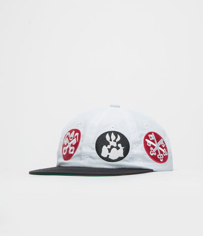 The Trilogy Tapes 4 Marks Cap in White and Black / Green