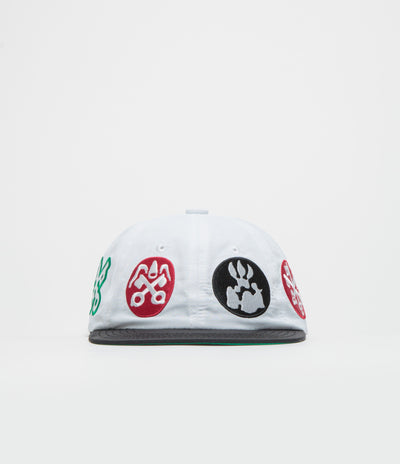 The Trilogy Tapes 4 Marks Cap in White and Black / Green