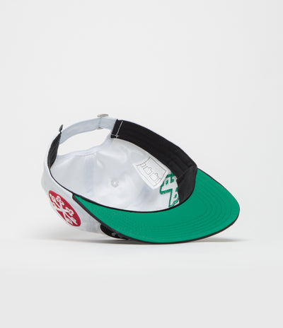 The Trilogy Tapes 4 Marks Cap in White and Black / Green
