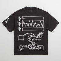 The Trilogy Tapes Awkward Graph T-Shirt in Black thumbnail