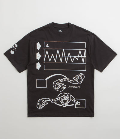 The Trilogy Tapes Awkward Graph T-Shirt in Black