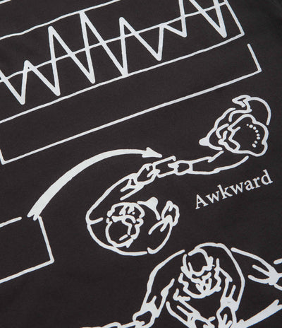 The Trilogy Tapes Awkward Graph T-Shirt in Black