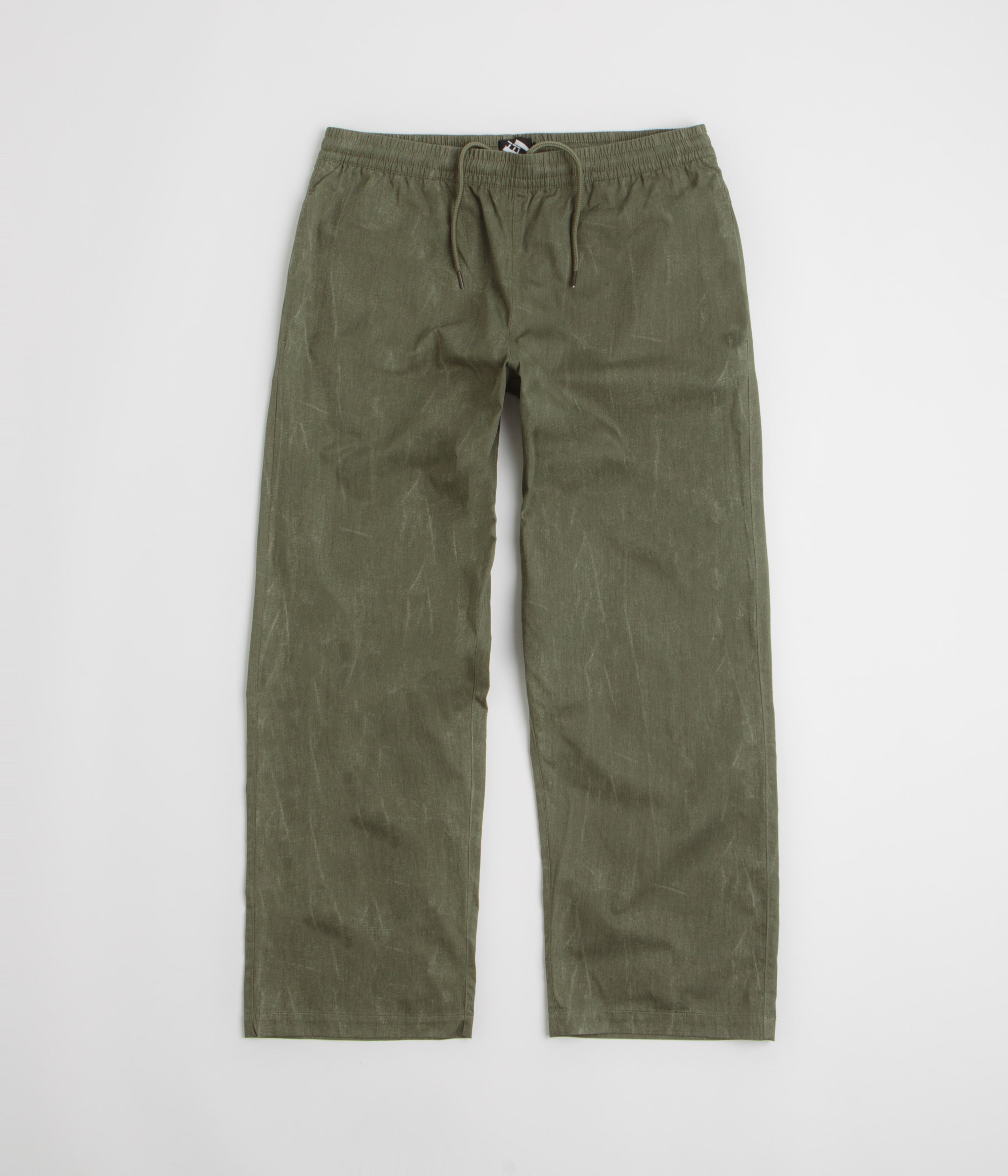 The Trilogy Tapes Beach Pants in Textured Olive