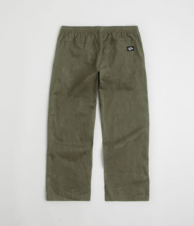 The Trilogy Tapes Beach Pants in Textured Olive