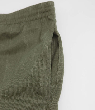 The Trilogy Tapes Beach Pants in Textured Olive