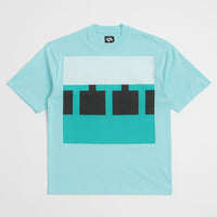 The Trilogy Tapes Block T-Shirt in Blue and Blue thumbnail