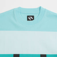 The Trilogy Tapes Block T-Shirt in Blue and Blue thumbnail