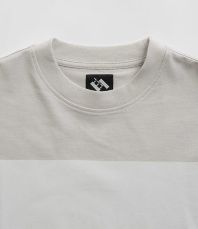 The Trilogy Tapes Block T-Shirt in Grey and Red / White
