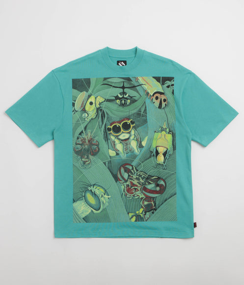 The Trilogy Tapes Bugs T-Shirt - Aqua