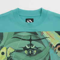 The Trilogy Tapes Bugs T-Shirt in Aqua thumbnail