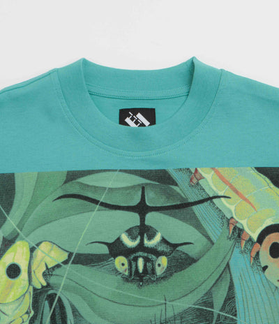 The Trilogy Tapes Bugs T-Shirt in Aqua