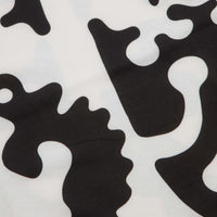 The Trilogy Tapes Clogged Bear T-Shirt in Black and White thumbnail