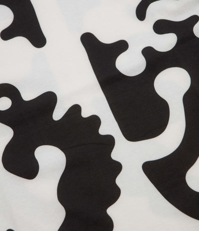 The Trilogy Tapes Clogged Bear T-Shirt in Black and White