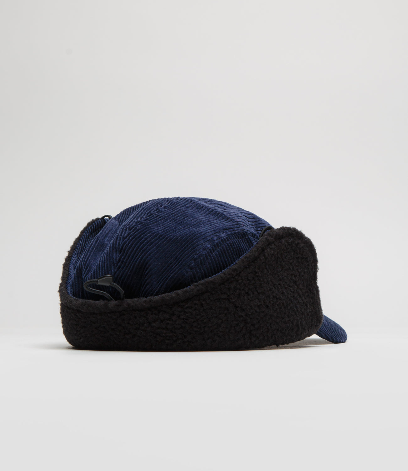 The Trilogy Tapes Cord Earflap Cap - Navy | Flatspot