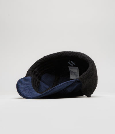 The Trilogy Tapes Cord Earflap Cap in Navy