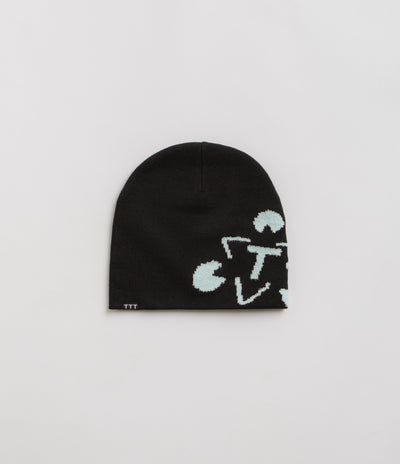 The Trilogy Tapes Cuff Beanie in Black and Blue