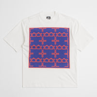 The Trilogy Tapes Dashed Line T-Shirt in White thumbnail