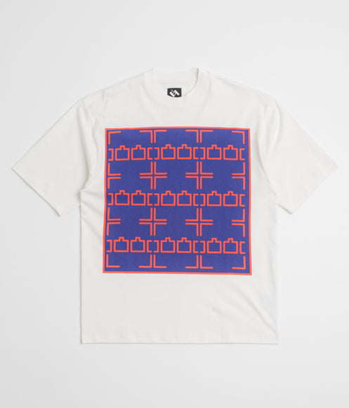 The Trilogy Tapes Dashed Line T-Shirt - White