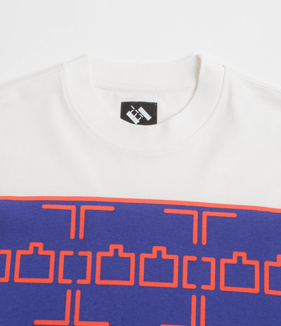 The Trilogy Tapes Dashed Line T-Shirt in White
