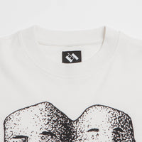 The Trilogy Tapes Double Headed Long Sleeve T-Shirt in White thumbnail