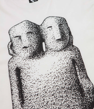 The Trilogy Tapes Double Headed Long Sleeve T-Shirt in White