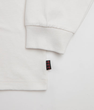 The Trilogy Tapes Double Headed Long Sleeve T-Shirt in White