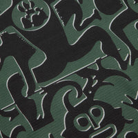 The Trilogy Tapes Entity Waffle Crewneck Sweatshirt in Green thumbnail