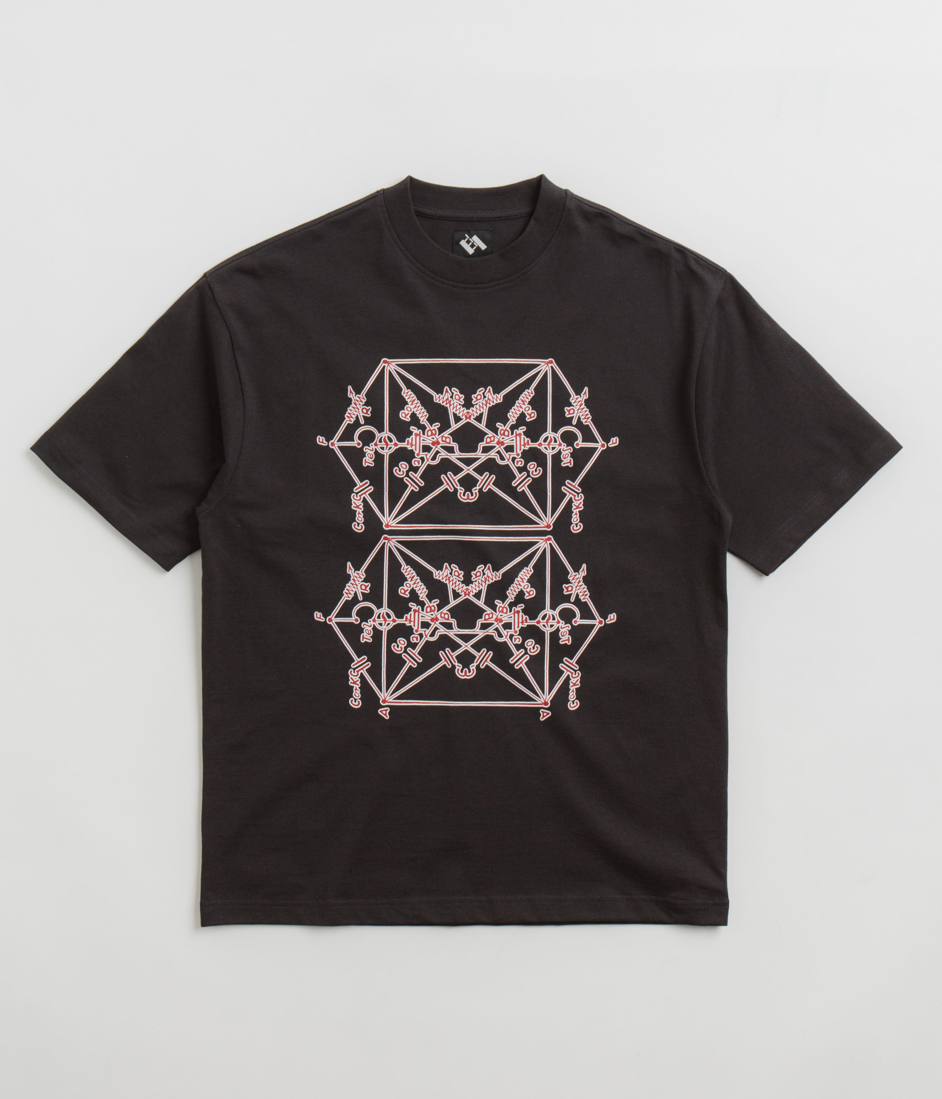 The Trilogy Tapes Envelope Goat T-Shirt in Black