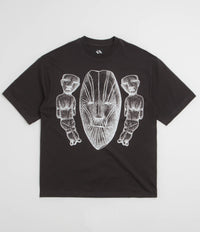 The Trilogy Tapes Face Figures Hands T-Shirt in Black