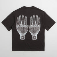 The Trilogy Tapes Face Figures Hands T-Shirt in Black thumbnail