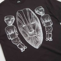 The Trilogy Tapes Face Figures Hands T-Shirt in Black thumbnail