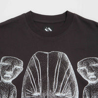 The Trilogy Tapes Face Figures Hands T-Shirt in Black thumbnail