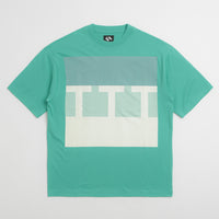 The Trilogy Tapes Glow in the Dark Block T-Shirt in Aqua thumbnail