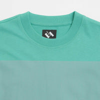The Trilogy Tapes Glow in the Dark Block T-Shirt in Aqua thumbnail