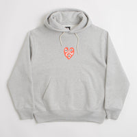 The Trilogy Tapes Heart Hoodie in Heather Grey thumbnail