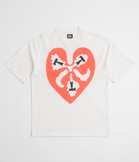 The Trilogy Tapes Heart T-Shirt in White