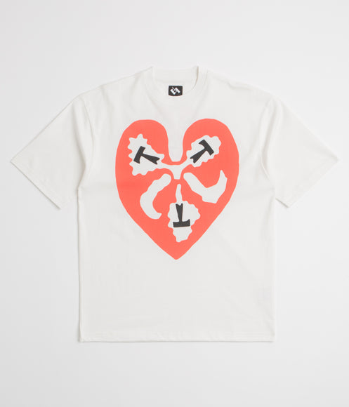 The Trilogy Tapes Heart T-Shirt - White