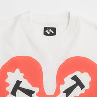 The Trilogy Tapes Heart T-Shirt in White thumbnail