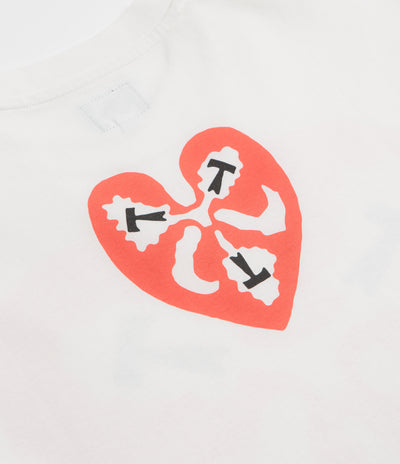 The Trilogy Tapes Heart T-Shirt in White