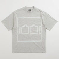The Trilogy Tapes Logo Outline T-Shirt in Grey Marl thumbnail