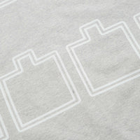 The Trilogy Tapes Logo Outline T-Shirt in Grey Marl thumbnail