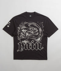 The Trilogy Tapes Man In Bubble With Pain T-Shirt in Black
