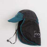 The Trilogy Tapes Neck Cape Trail Cap in Blue and Black thumbnail