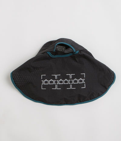 The Trilogy Tapes Neck Cape Trail Cap in Blue and Black